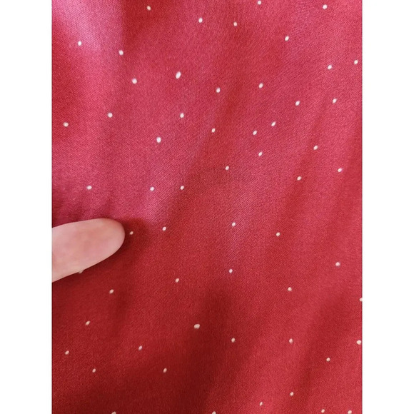 NWD Farm Rio x Anthropologie One-Shoulder Printed Satin Jumpsuit Sz M Red 9D404 - Picture 13 of 13